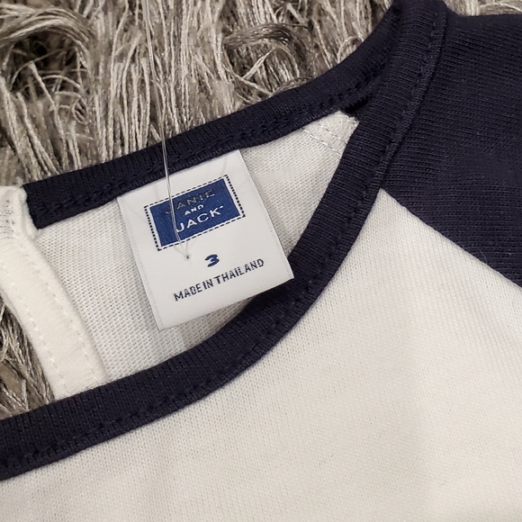 NWOT Girl's Janie and Jack Amour Raglan Shirt size 3 - Picture 4 of 6